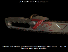 Tablet Screenshot of markovforums.com